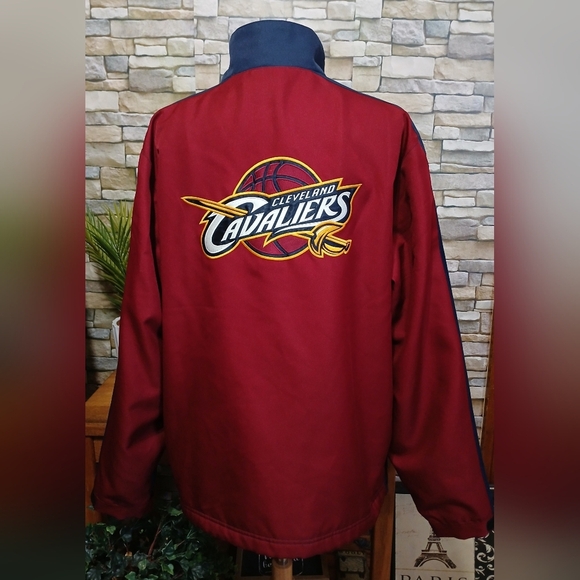 Adidas Cleveland Cavaliers Fleece Lined Jacket Coat Men's Large - Picture 6 of 11